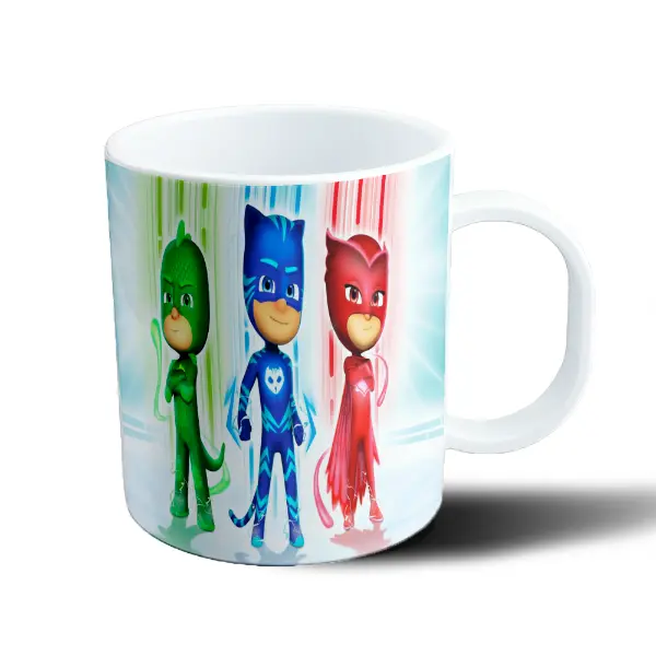 Taza de Plástico PJ Masks Gekko Catboy Owlette