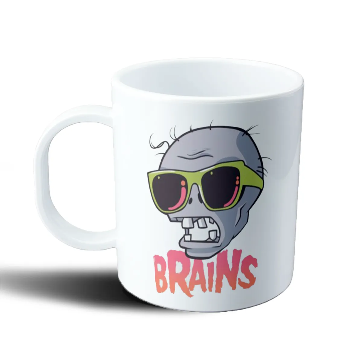 Taza de Plástico Plantas vs Zombies Zombie con Lentes Brains - vista 2