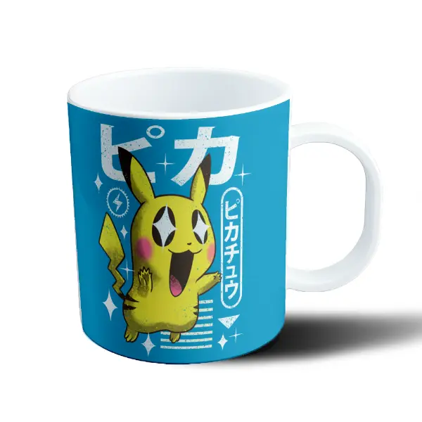 Taza de Plástico Pokemon Pikachu Katakana