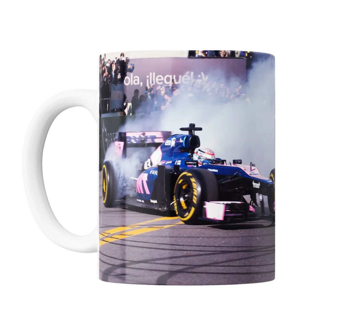 Taza de Cerámica Colapinto F1 Hola llegué - vista 2