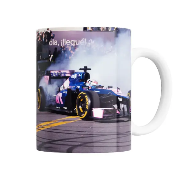 Taza de Cerámica Colapinto F1 Hola llegué
