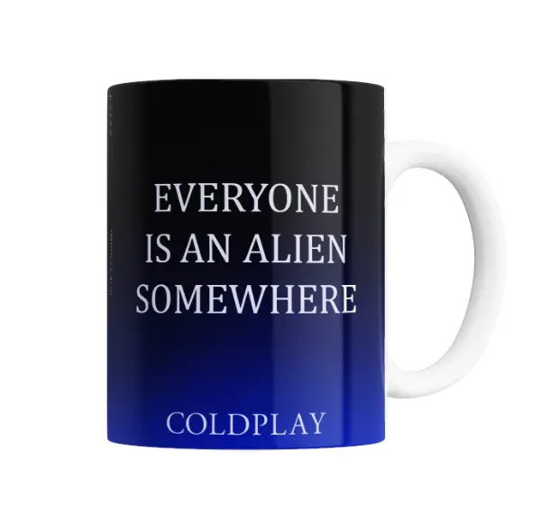 Taza de Cerámica Coldplay Everyone Is an Alien Somewhere