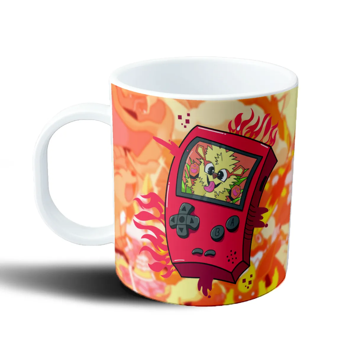 Taza de Plástico Pokemon Game Boy Rojo Fuego - vista 2