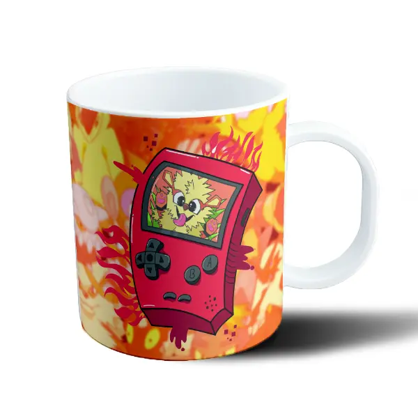 Taza de Plástico Pokemon Game Boy Rojo Fuego