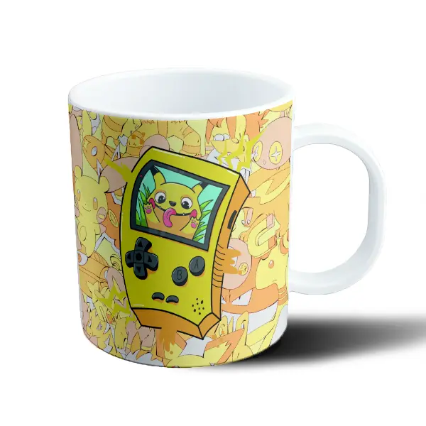 Taza de Plástico Pokemon Pikachu Game Boy