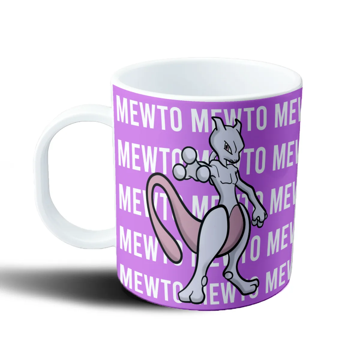 Taza de Plástico Pokemon Mewtwo Violeta - vista 2