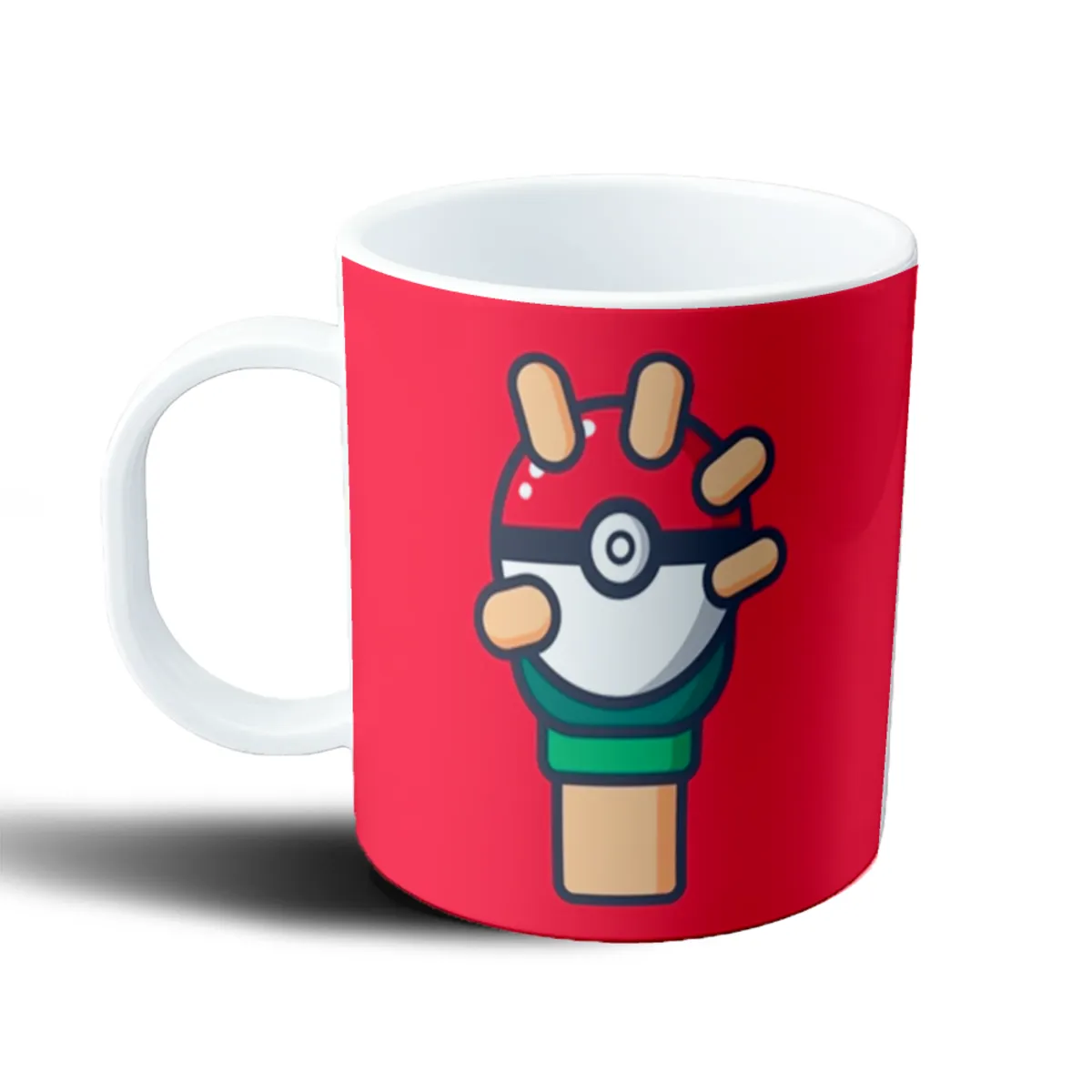 Taza de Plástico Pokemon Pokebola con Manos - vista 2