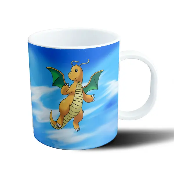 Taza de Plástico Pokemon Dragonite en el Cielo