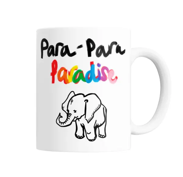 Taza de Cerámica Coldplay Para Para Paradise Elefante