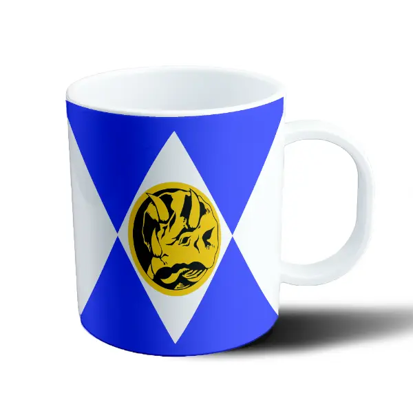 Taza de Plástico Power Rangers Ranger Azul Emblema