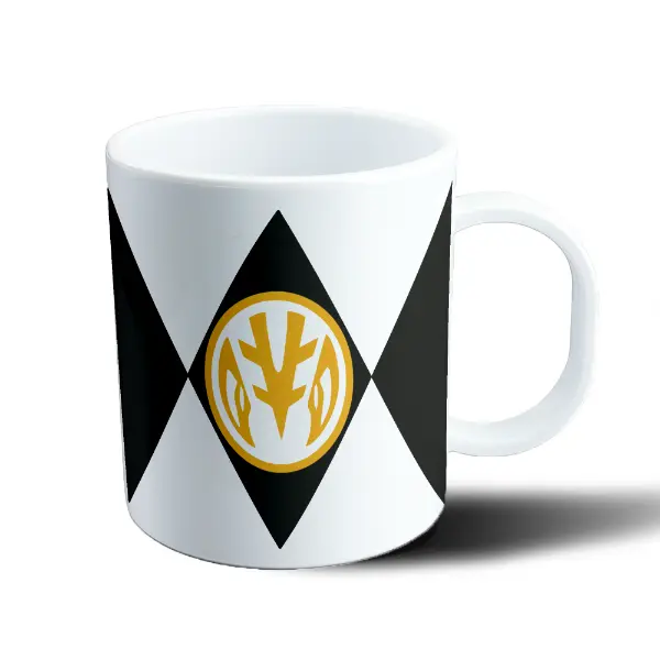 Taza de Plástico Power Rangers Ranger Blanco