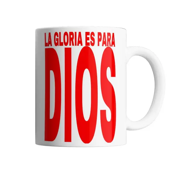 Taza de Cerámica La Gloria es para Dios