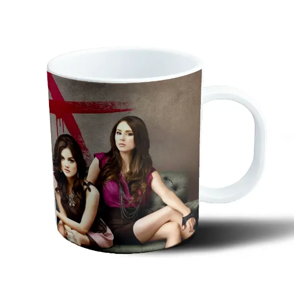 Taza de Plástico Pretty Little Liars Chicas con Marca Roja