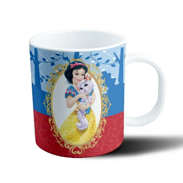 Taza de Plástico Princesas Disney Blancanieves con Gatita