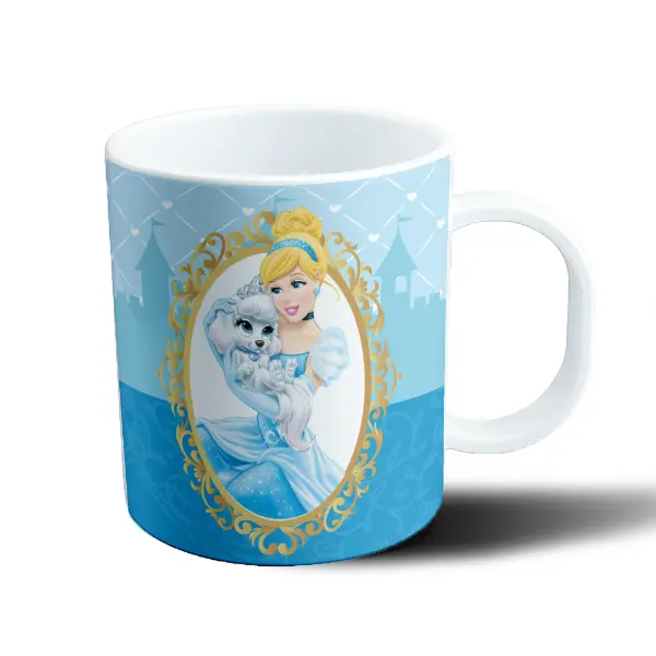 Taza de Plástico Princesas Disney Cenicienta con perrito