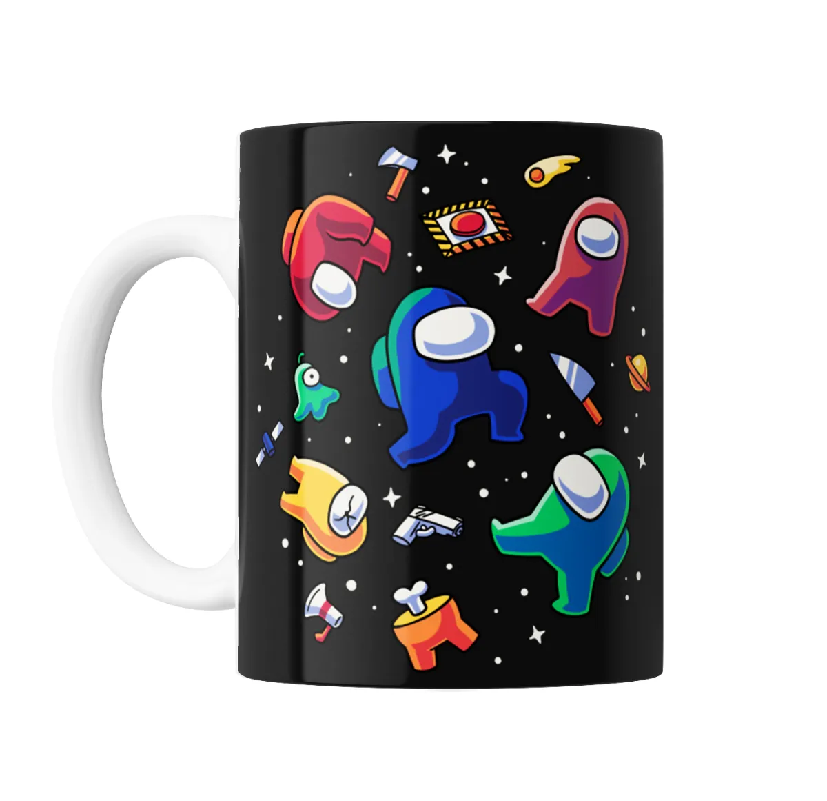 Taza de Cerámica Among Us Personajes y Armas Espacio - vista 2