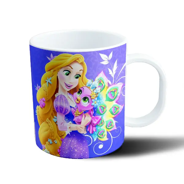 Taza de Plástico Princesas Disney Rapunzel con Pascal