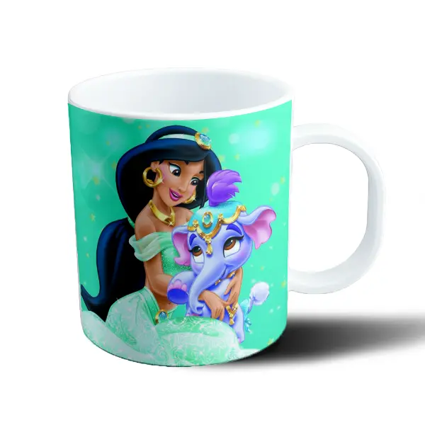 Taza de Plástico Princesas Disney Jasmine y Palace Pets Elefante