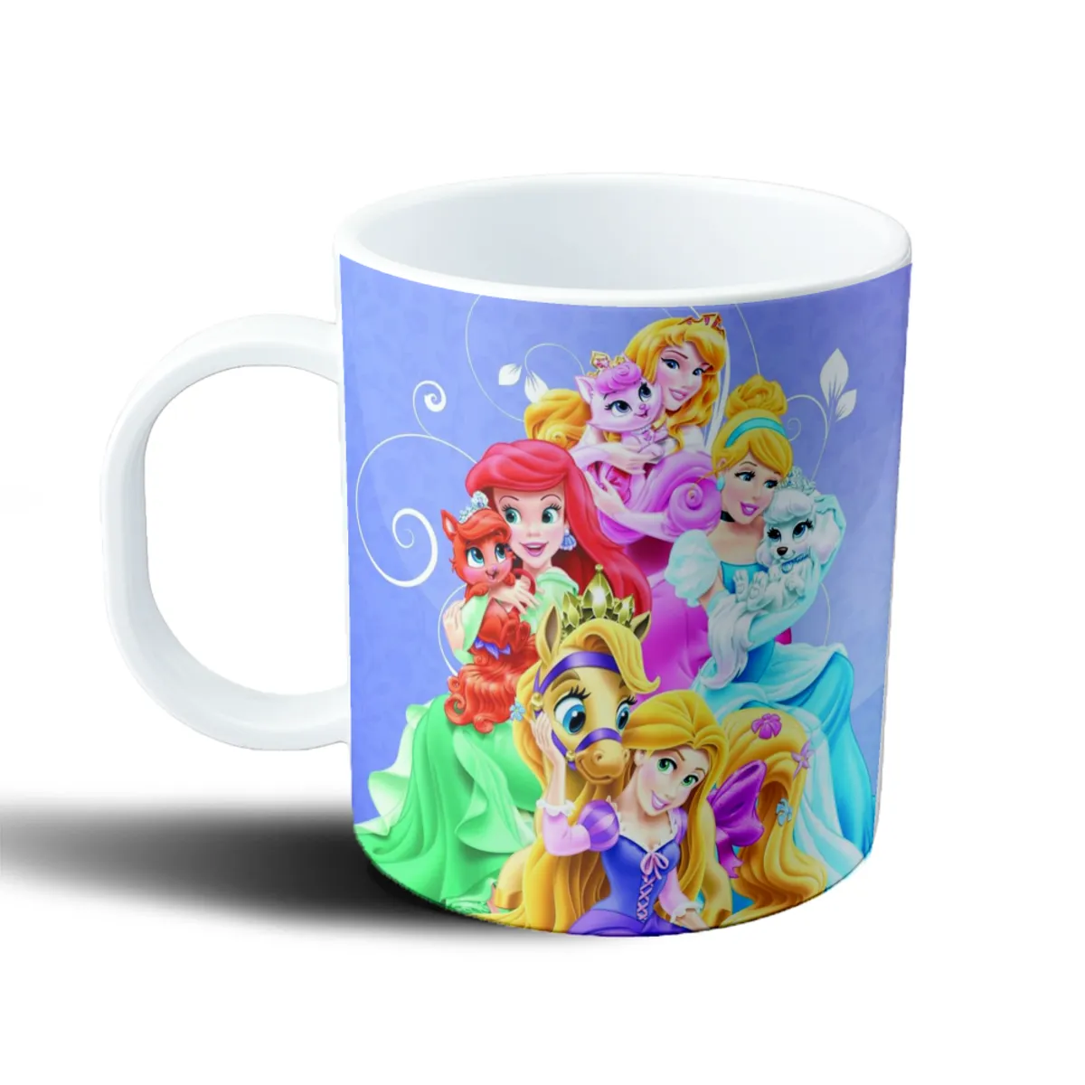 Taza de Plástico Princesas Disney con Mascotas - vista 2