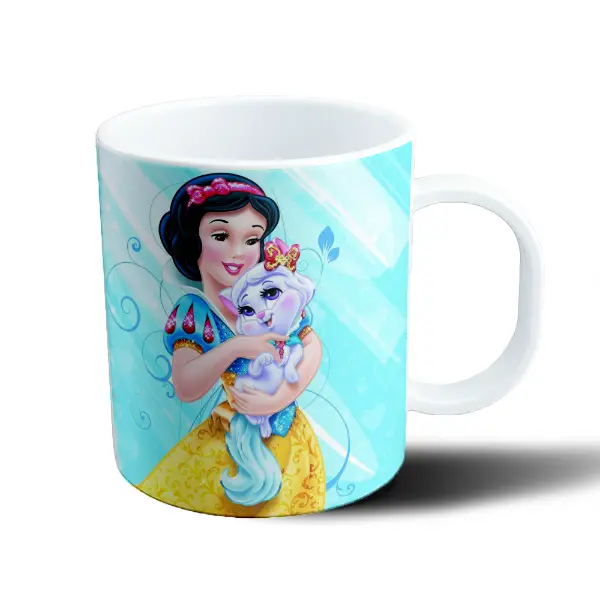 Taza de Plástico Princesas Disney Blancanieves con Gatita