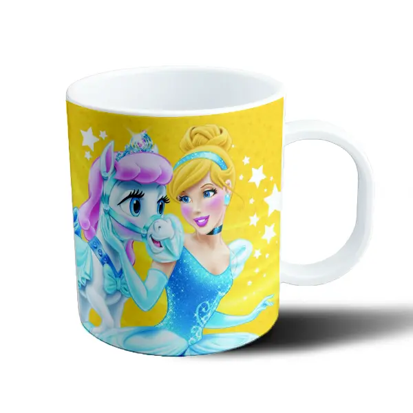 Taza de Plástico Princesas Disney Cenicienta y Caballo