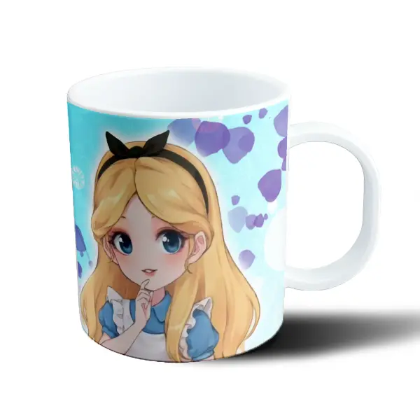 Taza de Plástico Alicia en el País de las Maravillas Kawaii