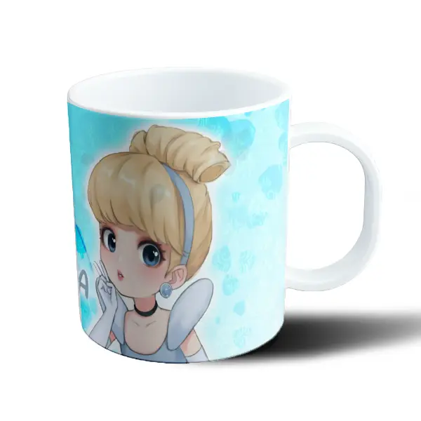 Taza de Plástico Princesas Disney Cenicienta Estilo Anime