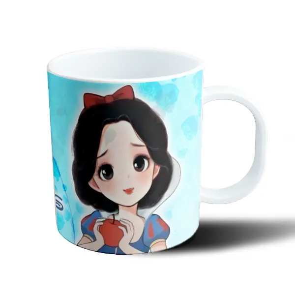 Taza de Plástico Princesas Disney Blancanieves con Manzana
