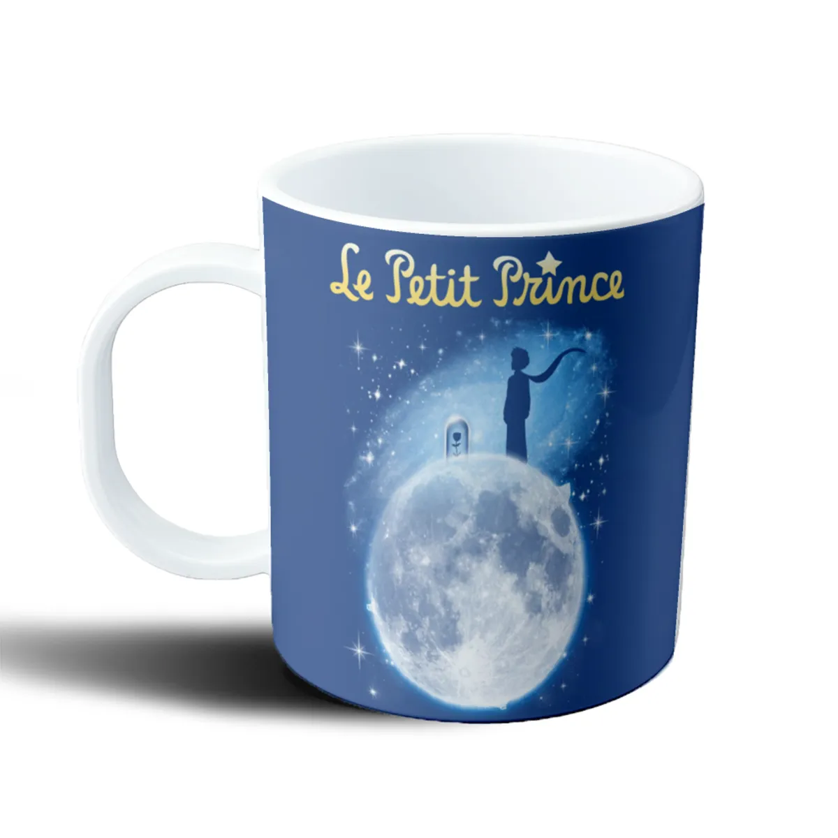 Taza de Plástico Principito Luna y Rosa - vista 2