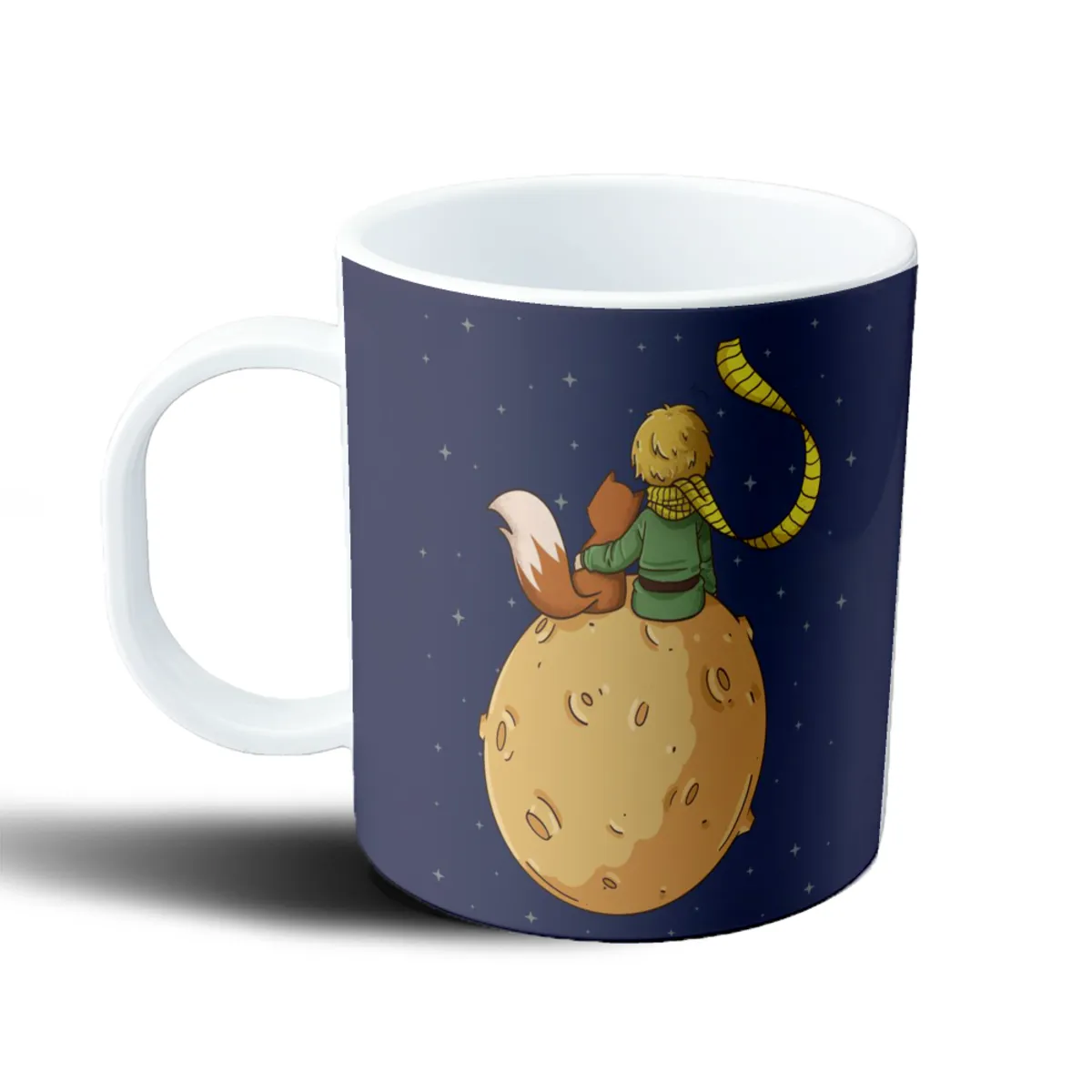 Taza de Plástico Principito y el Zorro en el Asteroide - vista 2