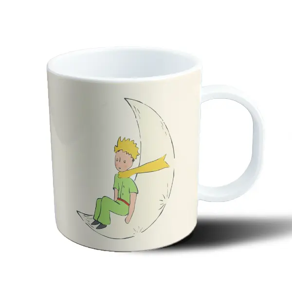 Taza de Plástico Principito Sentado en la Luna