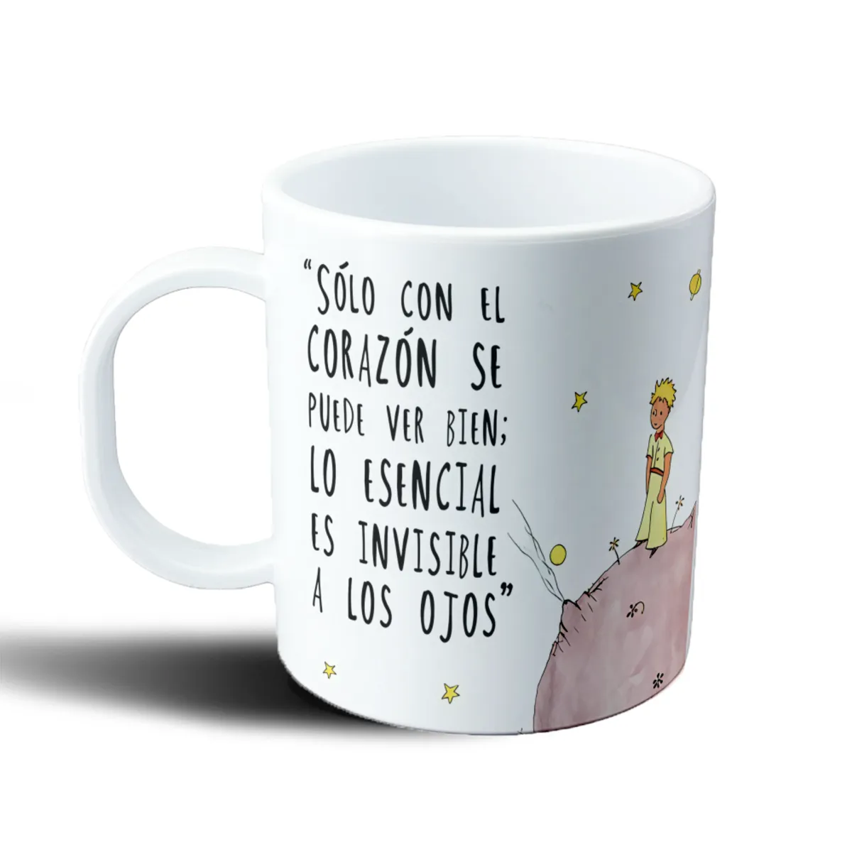 Taza de Plástico Principito Lo esencial es invisible a los ojos - vista 2
