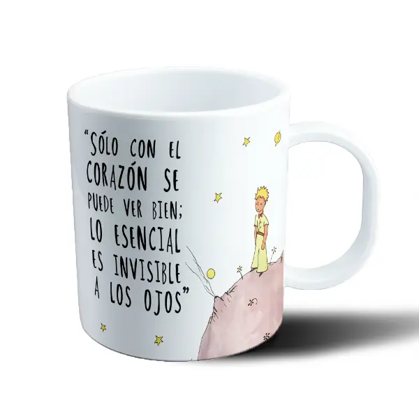 Taza de Plástico Principito Lo esencial es invisible a los ojos