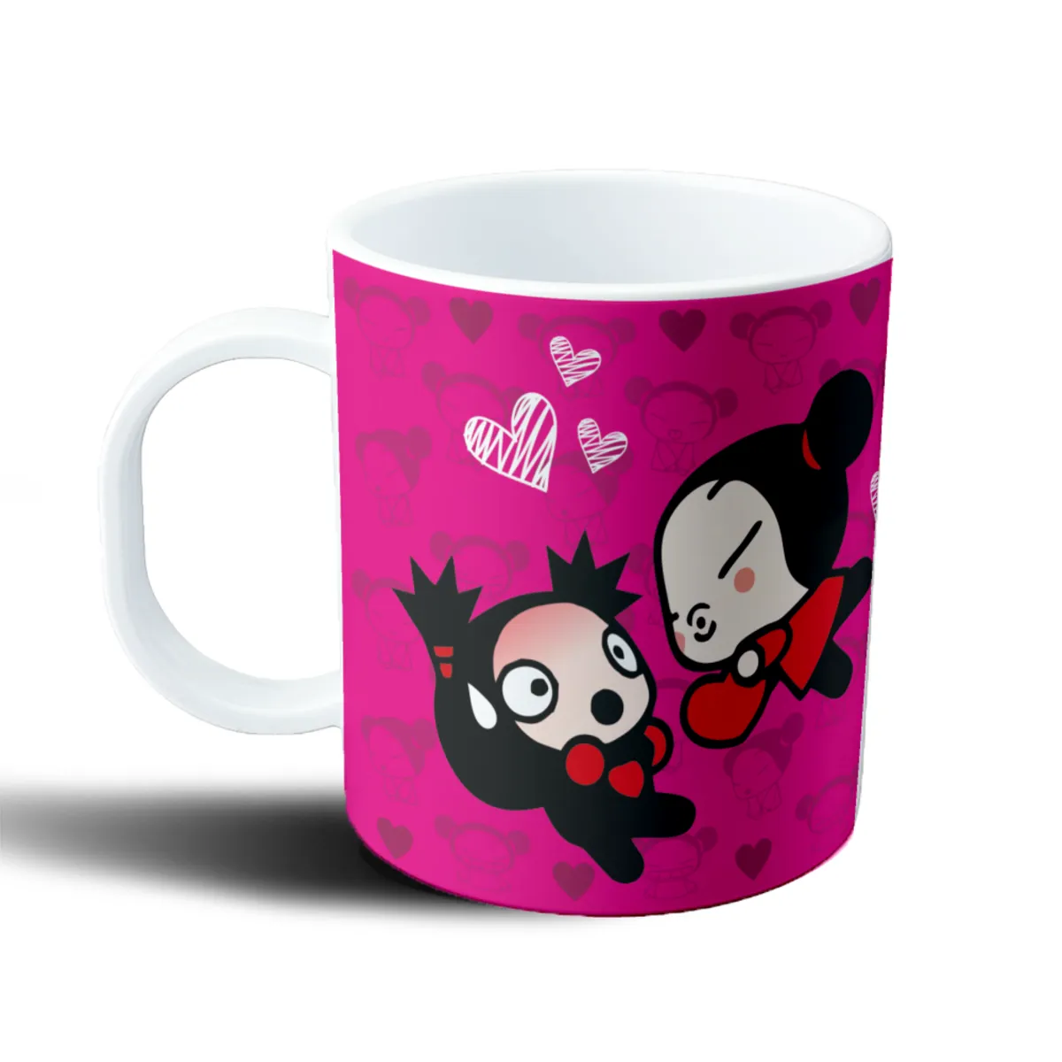 Taza de Plástico Pucca Garu Enamorados - vista 2