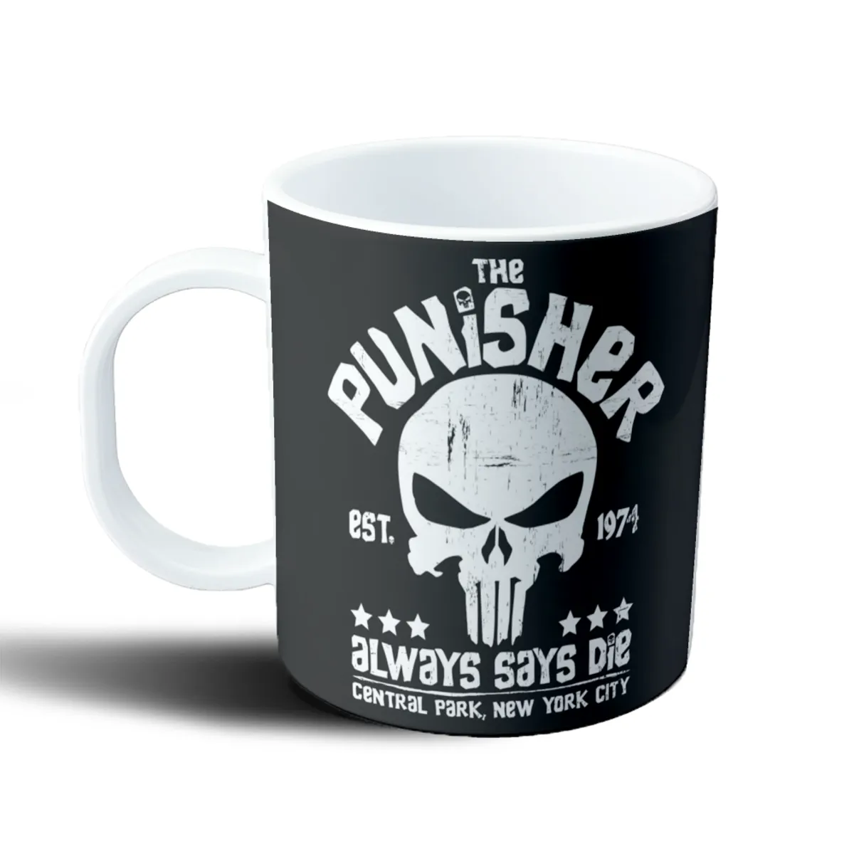 Taza de Plástico Punisher Calavera Always Says Die Central Park - vista 2