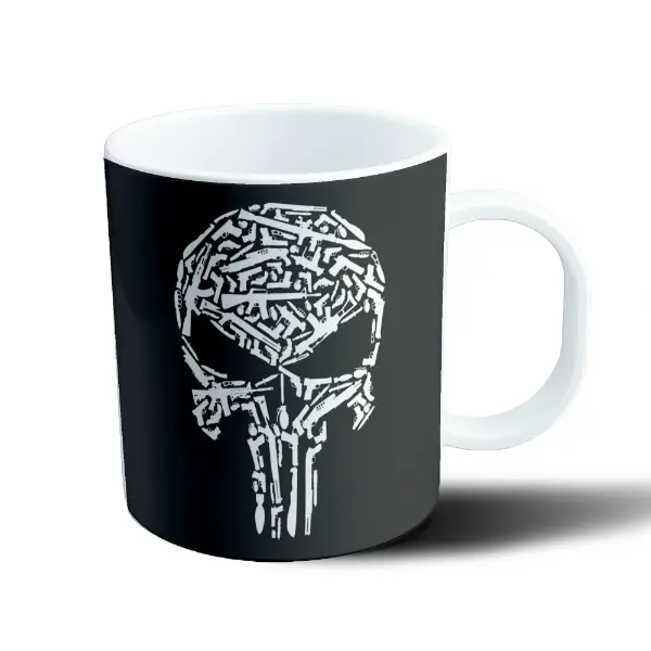 Taza de Plástico Punisher Calavera de Armas
