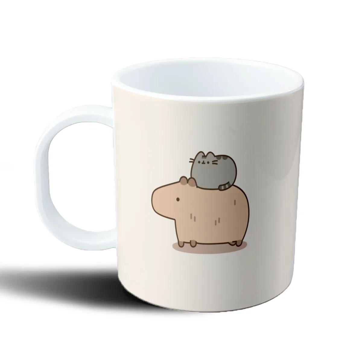 Taza de Plástico Pusheen Cat sobre Capibara - vista 2