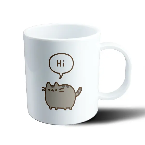 Taza de Plástico Pusheen Cat Hi