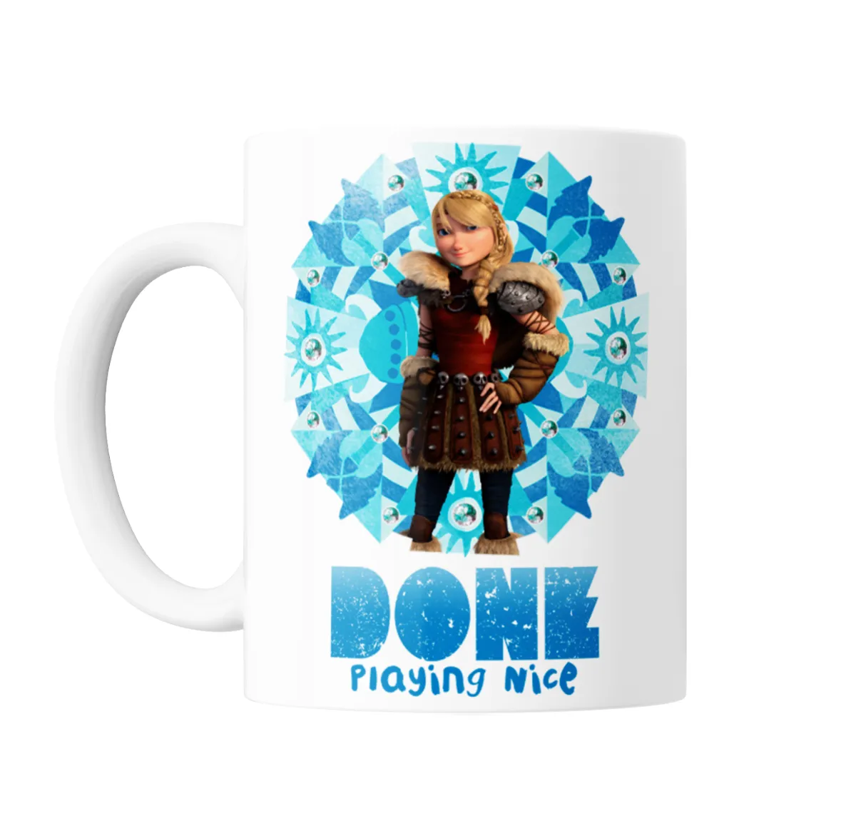 Taza de Cerámica Como entrenar a tu Dragón Astrid Done Playing Nice - vista 2