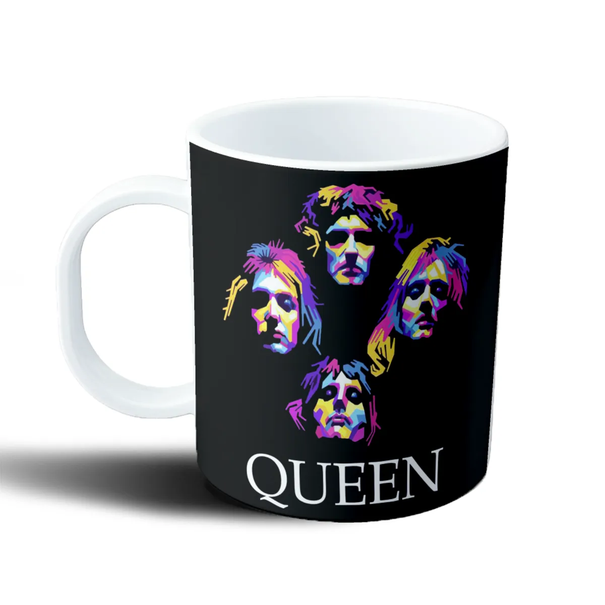 Taza de Plástico Queen Banda Retratos Pop Art - vista 2