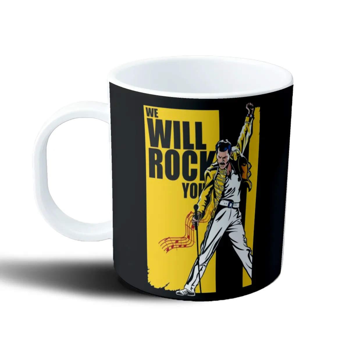 Taza de Plástico Queen Freddie Mercury We Will Rock You - vista 2