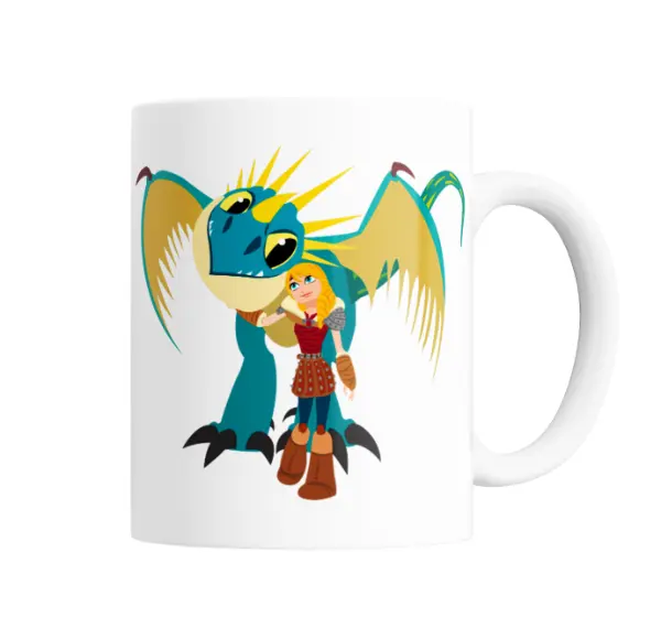 Taza de Cerámica Como entrenar a tu Dragon Astrid y Stormfly