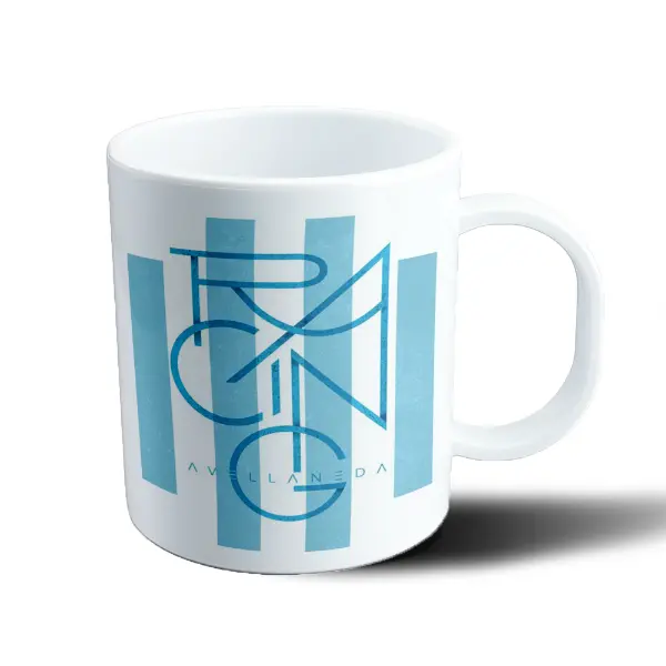 Taza de Plástico Racing Club Avellaneda Logo Celeste