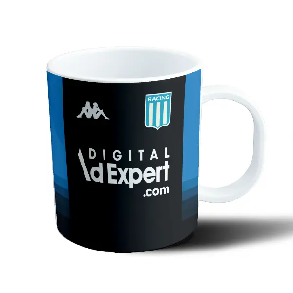 Taza de Plástico Racing Club Camiseta Negra Kappa