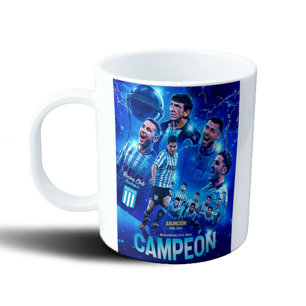 Taza de Plástico Racing Club Campeón Sudamericana 2024 Asunción - vista 2