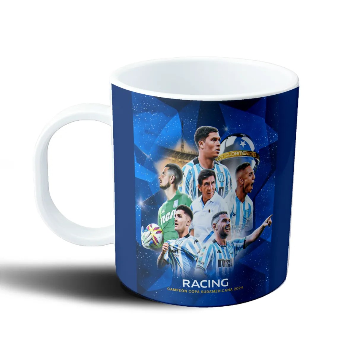 Taza de Plástico Racing Campeón Copa Sudamericana 2024 - vista 2