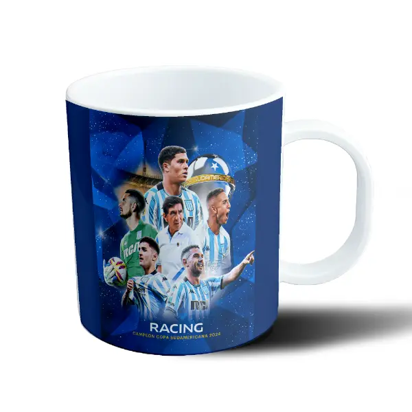 Taza de Plástico Racing Campeón Copa Sudamericana 2024
