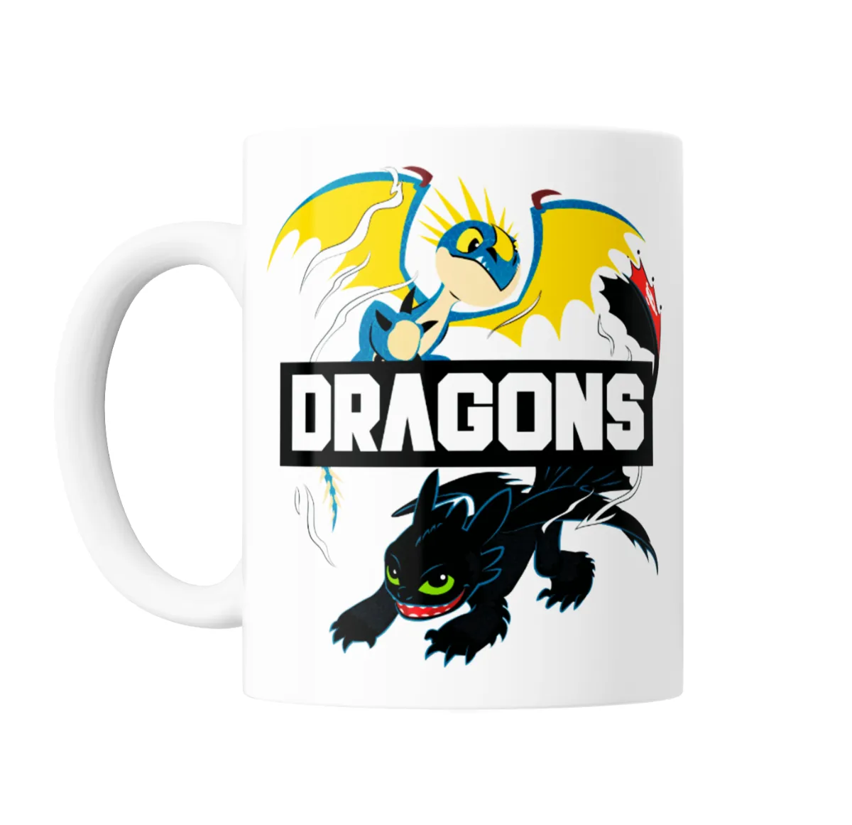 Taza de Cerámica Como entrenar a tu Dragon Toothless y Stormfly - vista 2