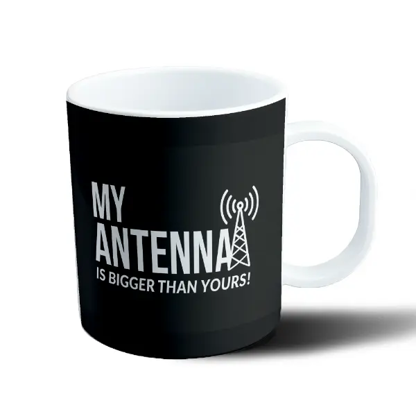 Taza de Plástico My Antenna Is Bigger Than Yours