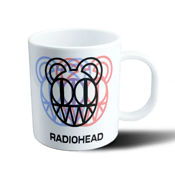 Taza de Plástico RadioHead Oso Logo Multicolor
